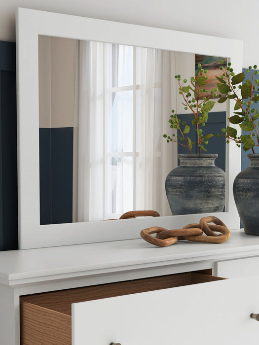 Bostwick Shoals - White - Bedroom Mirror