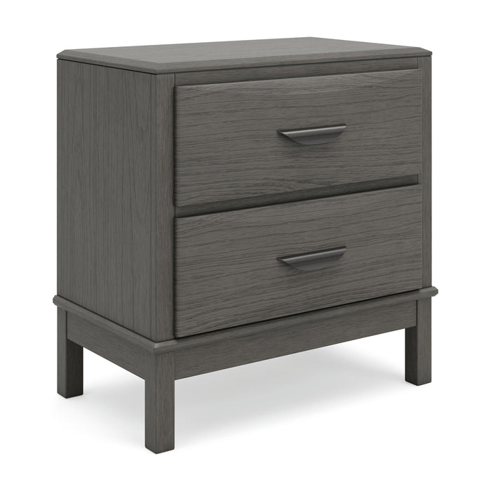 Mazing - Two Drawer Night Stand - Gray