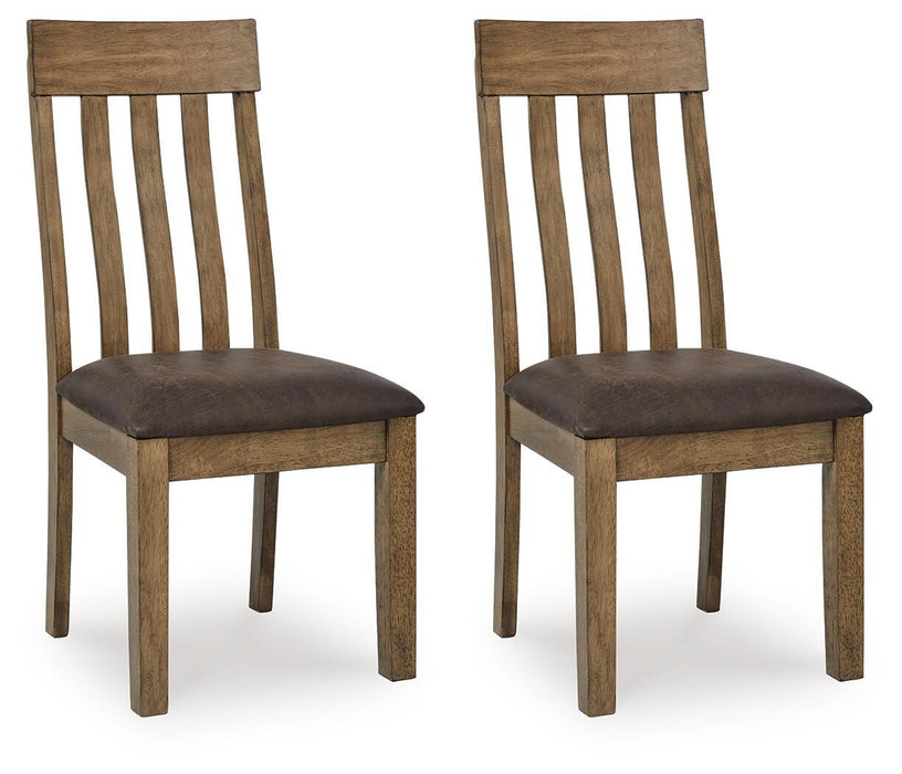 Urbinforte - Dining Upholstered Side Chair (Set of 2) - Light Brown