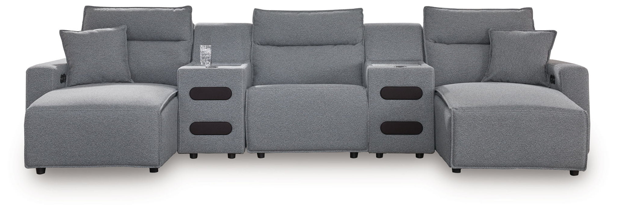 Modmax - Salt And Pepper - Reclining Sectional