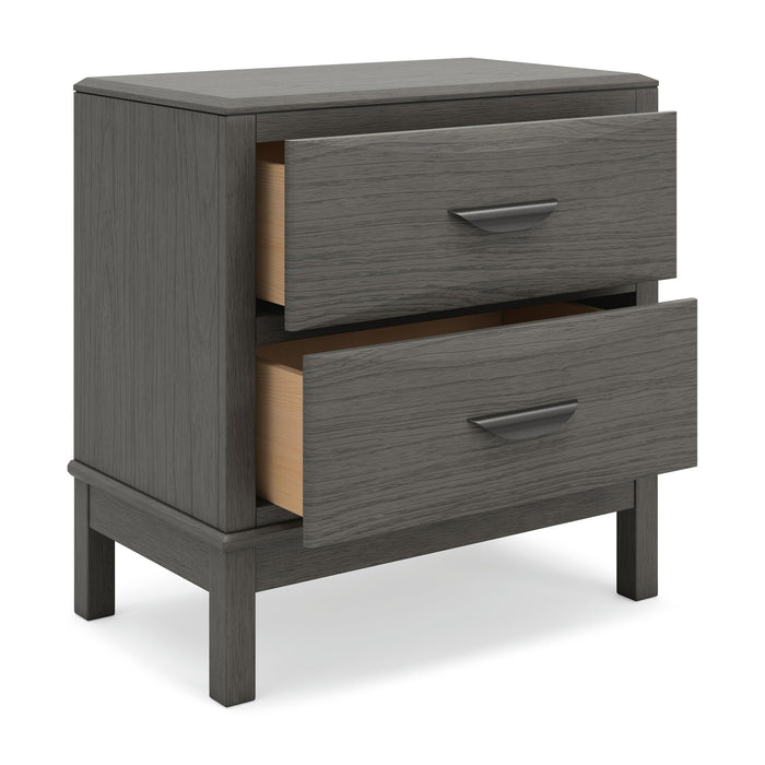 Mazing - Two Drawer Night Stand - Gray