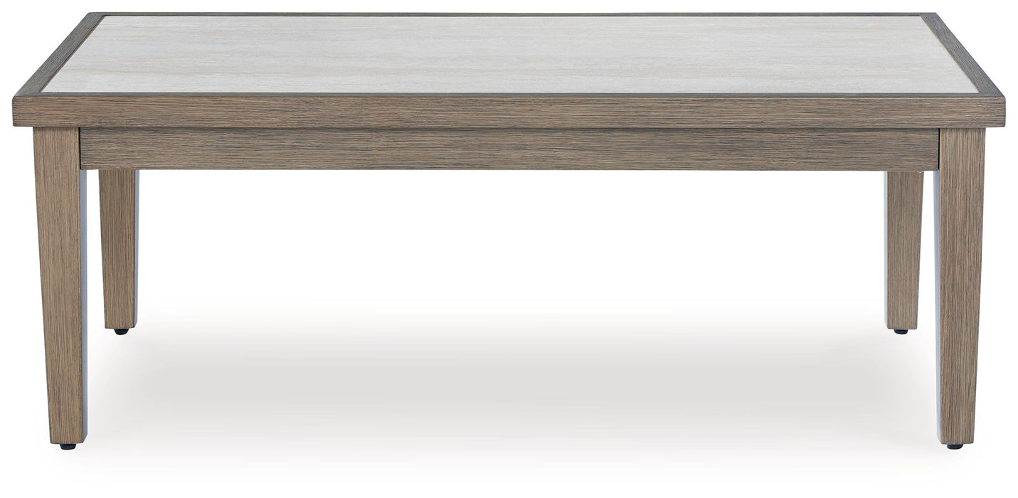 Rainier Ranch - Brown / Beige - Rectangular Cocktail Table