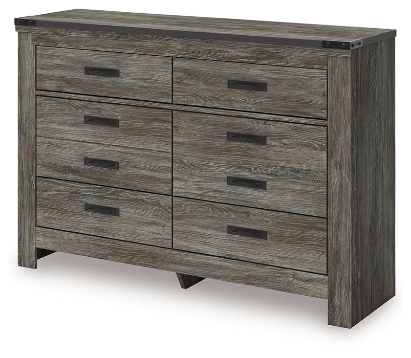 Frandern - Gray - Six Drawer Dresser