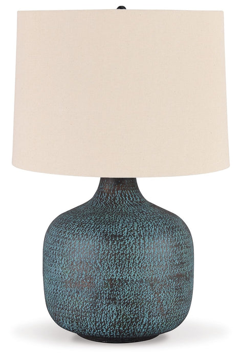 Malthace - Patina - Metal Table Lamp