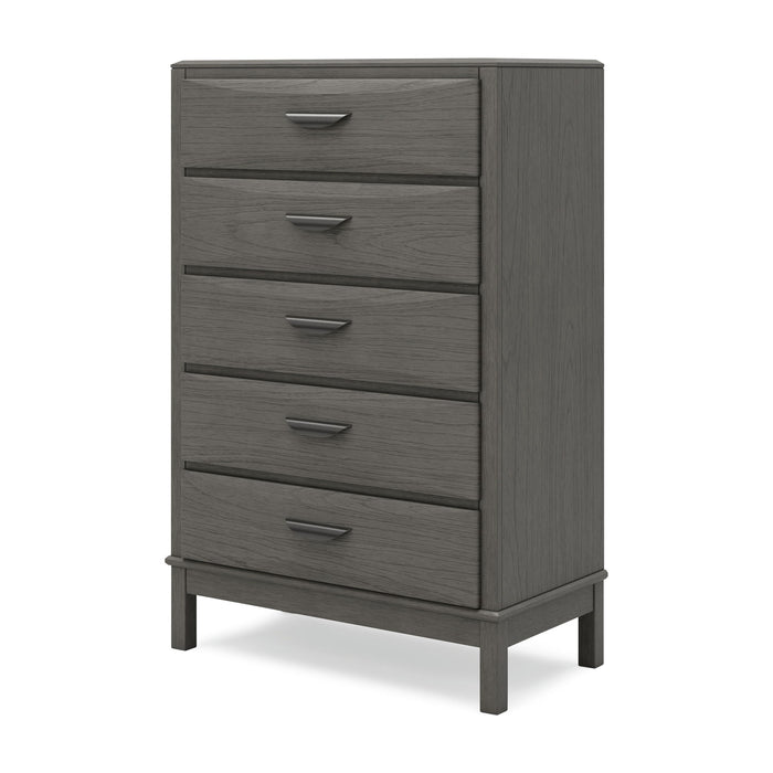 Mazing - Five Drawer Chest - Gray