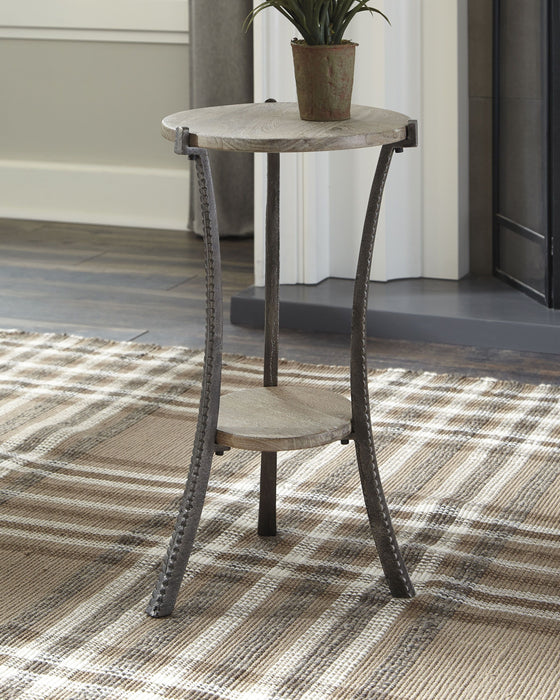 Enderton - White Wash / Pewter - Accent Table