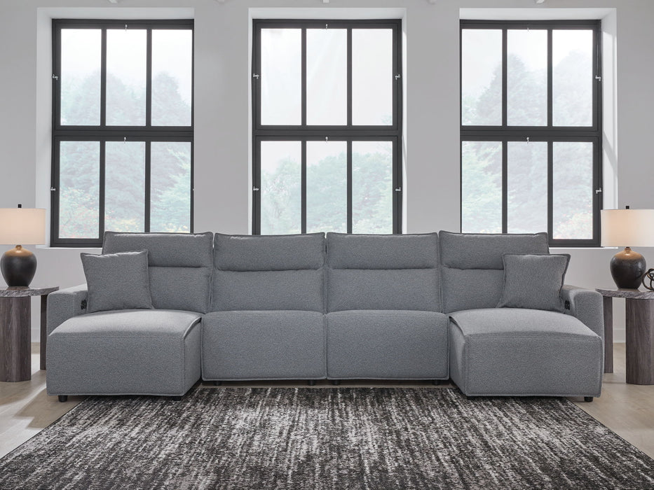 Modmax - Salt And Pepper - Reclining Sectional