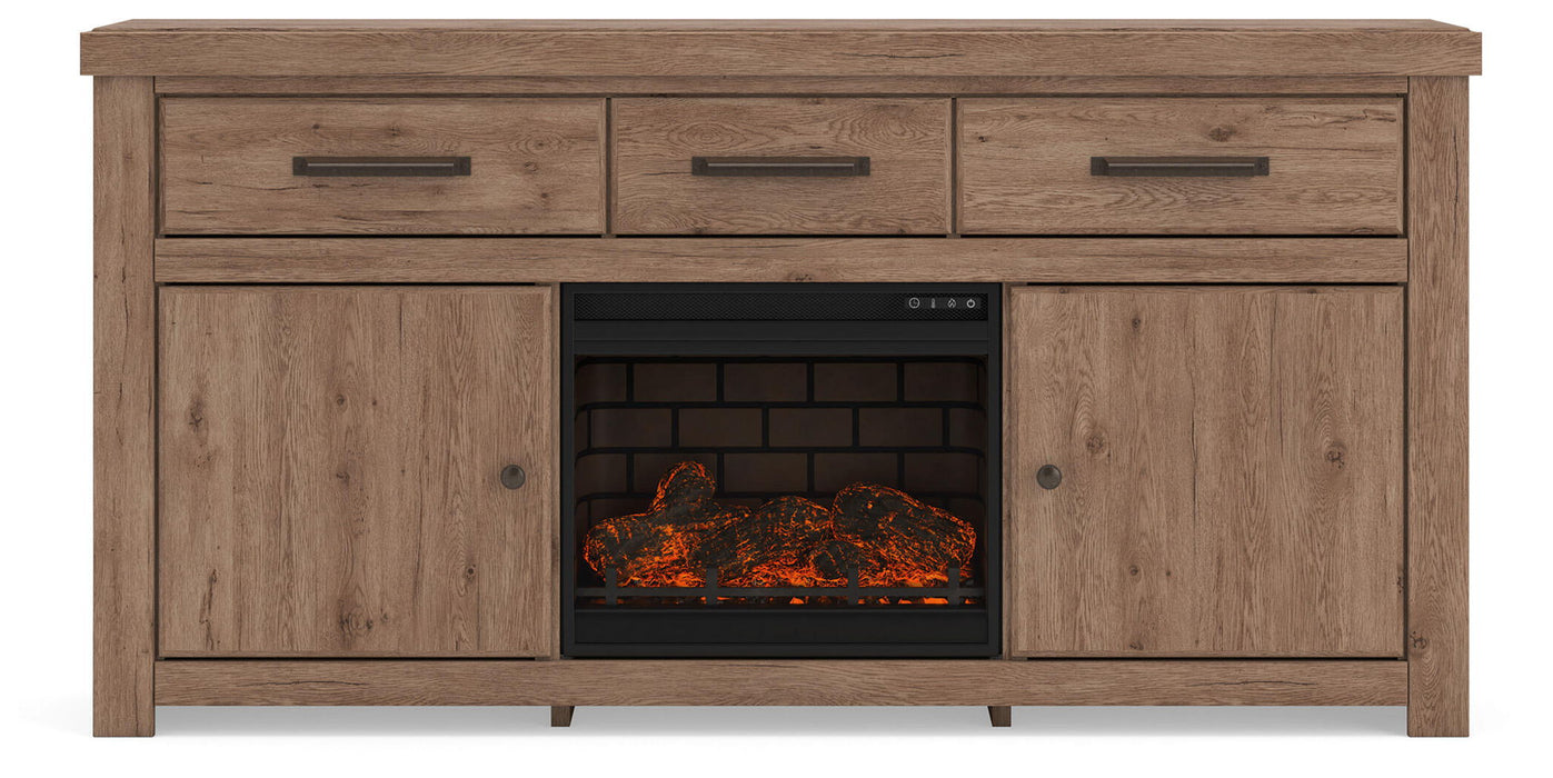 Garistyn - TV Stand With Fireplace Option