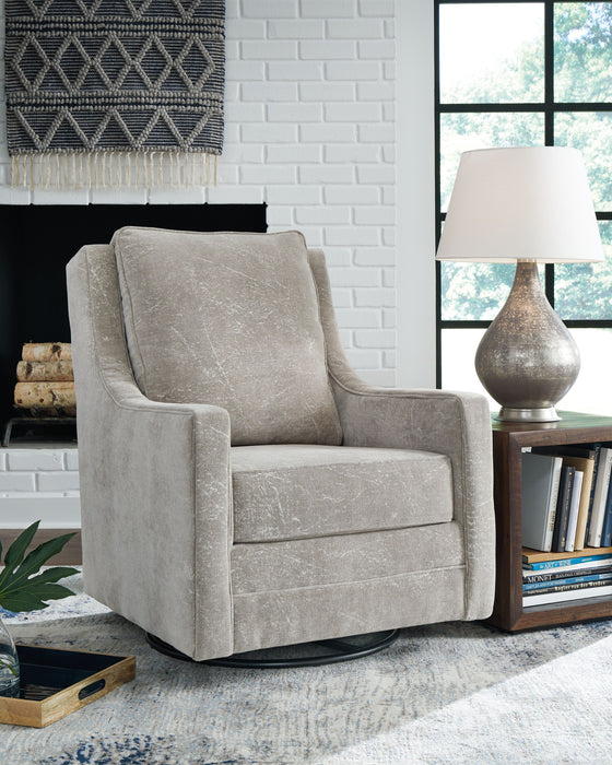 Kambria - Pebble - Swivel Glider Accent Chair