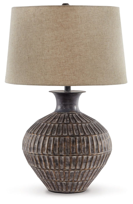 Magan - Antique Bronze Finish - Metal Table Lamp